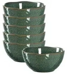 Leonardo MATERA Keramikschale klein 12 cm gr&uuml;n 6er Set