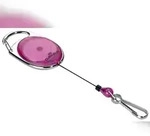 Durable Abroller mit Karabiner lila, auf Blister