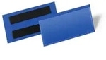 Durable Etikettentasche B.150xH.67mm magnetisch dunkelblau Pak. a 50 St.