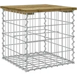 vidaXL Gartenbank aus Gabionen 43x44x42 cm Kiefernholz Impr&auml;gniert