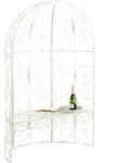 CLP Halbpavillon Rosie mit Sitzbank : Farbe - antik-creme