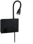 Paulmann LED Wandleuchte Halina USB C2700K 200lm 230V 2,4WSchwarz matt 71101