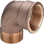 Viega Bogen 3092 R 1/2 x Rp 1/2 90&deg; Rotguss