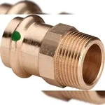 Viega &Uuml;bergangsst&uuml;ck Sanpress 2211 15 mm x R 1/2 Siliziumbronze
