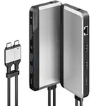 Alogic U2CSH-SGR Alogic Dockingstation Twin Super Dock 10-in-1 Dual USB-C