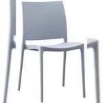 CLP Gartenstuhl Meton Kunststoff HBT: 81x42x49 cm hellgrau