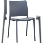 CLP Gartenstuhl Meton Kunststoff HBT: 81x42x49 cm grau