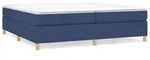 vidaXL Boxspringbettgestell Blau 200x200 cm Stoff