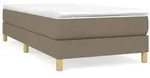 vidaXL Boxspringbettgestell Taupe 100x200 cm Stoff