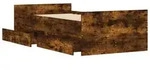 vidaXL Bettgestell mit Schubladen R&auml;uchereiche 90x200 cm