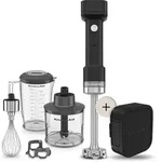 KitchenAid Stabmixer, mit Akku und Zubeh&ouml;r 5KHBRV75BM, schwarz/silber