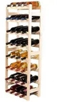 PROREGAL Weinregal PINOTWINE | HxBxT 118x43x25cm | 32 Flaschen | Massives Kiefernholz