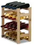 PROREGAL Weinregal PINOTWINE | HxBxT 54x43x25cm | 16 Flaschen | Massives...