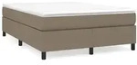 vidaXL Boxspringbettgestell Taupe 140x190 cm Stoff
