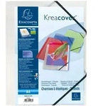Exacompta Sammelmappe A4 PP 3 Klappen mit Gummizug Kreacover violett