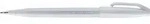 PentelArts Faserschreiber Brush Sign Pen, grau