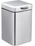 Relaxdays Kosmetikeimer Wandmontage, 3 Liter, Badabfalleimer eckig, mit