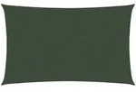 vidaXL Sonnensegel 160 g/m2 Dunkelgr&uuml;n 6x8 m HDPE