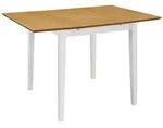 vidaXL Esstisch Ausziehbar Wei&szlig; (80-120)x80x74 cm MDF