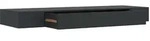 vidaXL Schweberegal mit Schublade Schwarz 80 x 25 x 8 cm