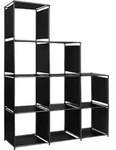 vidaXL Stufenregal 130&times;45&times;170 cm Stoff