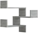 vidaXL Wand-Eckregale 2 Stk. Grau Sonoma 40x40x50 cm Holzwerkstoff