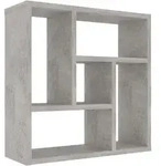 vidaXL Wandregal Betongrau 45,1x16x45,1 cm Holzwerkstoff