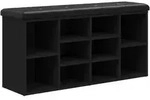 vidaXL Schuhbank Schwarz 102x32x50 cm Holzwerkstoff