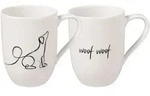 Villeroy & Boch Statement Becher mit Henkel "Dog" Set 2tlg.