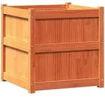 vidaXL Pflanzk&uuml;bel 2 Stk. Wachsbraun Massivholz Kiefer