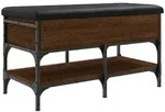 vidaXL Schuhbank Braun Eichen-Optik 82x42x45 cm Holzwerkstoff
