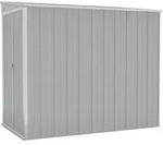 vidaXL Anbauschuppen Grau 118x194x178 cm Verzinkter Stahl