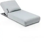 KETTLER EGO Sonnenliege, gepolstert, 213x90x33 cm, Aluminium, Silber