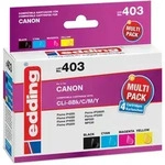 Edding Tintenpatronen Multipack f&uuml;r Canon CLI-8BK C M Y PIXMAiP4200 iP5200