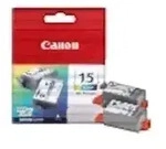 Canon BCI-15 Color ink cartridge Druckerpatrone 2 St&uuml;ck(e) Original Cyan, Magenta,