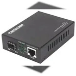 Intellinet Gigabit PoE+ Medienkonverter, 1000Base-T RJ45-Port auf SFP-Port, PoE+
