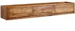 WOHNLING TV Schrank H&auml;ngend 160x25x35 cm Lowboard Holz Massiv Fernsehkommode