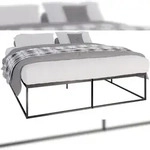 CLP Metallbett Scala schwarz/200x180x46 cm
