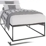 CLP Metallbett Scala schwarz/200x100x46 cm