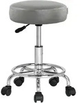 CASARIA&reg; Drehhocker H&ouml;henverstellbar Dicke Polsterung Grau