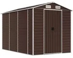 vidaXL Gartenhaus Braun 191 x 300 x 198 cm Verzinkter Stahl