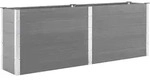 vidaXL Garten-Hochbeet 250 x 50 x 91 cm WPC Grau