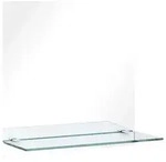vidaXL Wandspiegel mit Regal 40x40 cm Hartglas
