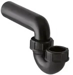 Geberit Rohrbogen DN 50/50 vertikal/horizontal PE-HD Schwarz