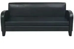 vidaXL 3-Sitzer-Sofa Kunstleder Schwarz