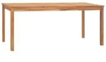 vidaXL Garten-Esstisch 180x90x77 cm Massivholz Teak