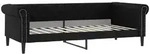 vidaXL Tagesbett Schwarz 90x200 cm Kunstleder