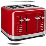 KitchenAid 4-Scheiben Toaster 5KMT4109EER, Edelstahl, rot