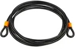 Spiralseil mit &Ouml;sen 5 Meter schwarz