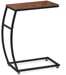 Relaxdays Beistelltisch Industrial Design, C-Form, HBT 58,5 x 47,5 x 25 cm, Tisch